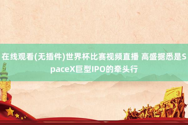 在线观看(无插件)世界杯比赛视频直播 高盛据悉是SpaceX巨型IPO的牵头行