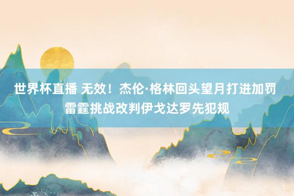 世界杯直播 无效！杰伦·格林回头望月打进加罚 雷霆挑战改判伊戈达罗先犯规