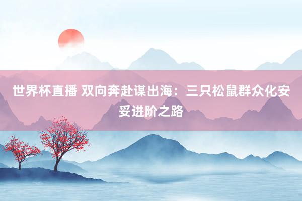 世界杯直播 双向奔赴谋出海:三只松鼠群众化安妥进阶之路