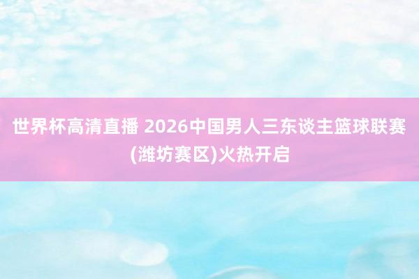 世界杯高清直播 2026中国男人三东谈主篮球联赛(潍坊赛区)火热开启