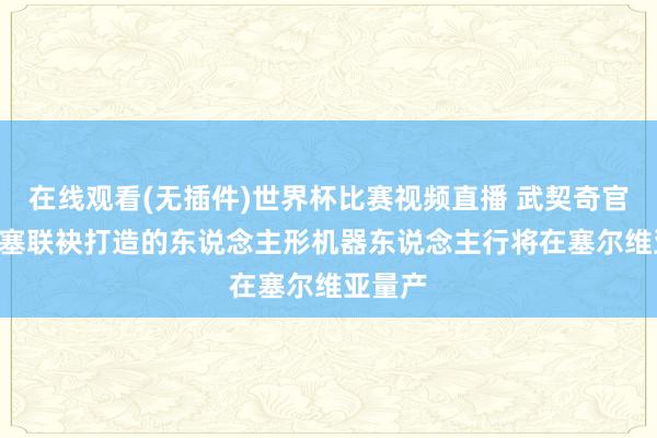 在线观看(无插件)世界杯比赛视频直播 武契奇官宣: 中塞联袂打造的东说念主形机器东说念主行将在塞尔维亚量产