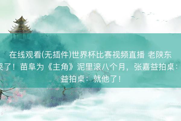 在线观看(无插件)世界杯比赛视频直播 老陕东谈主看哭了!苗阜为《主角》泥里滚八个月,张嘉益拍桌:就他了!